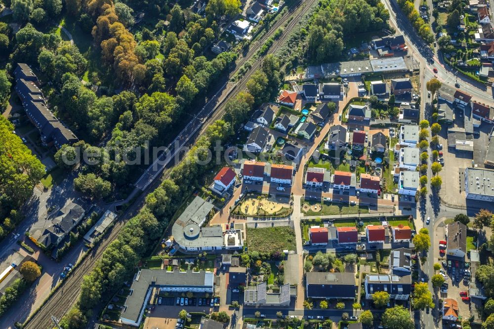 Aerial image Unna - Settlement along the Zechenstrasse - Stollenweg in Unna in the state North Rhine-Westphalia, Germany