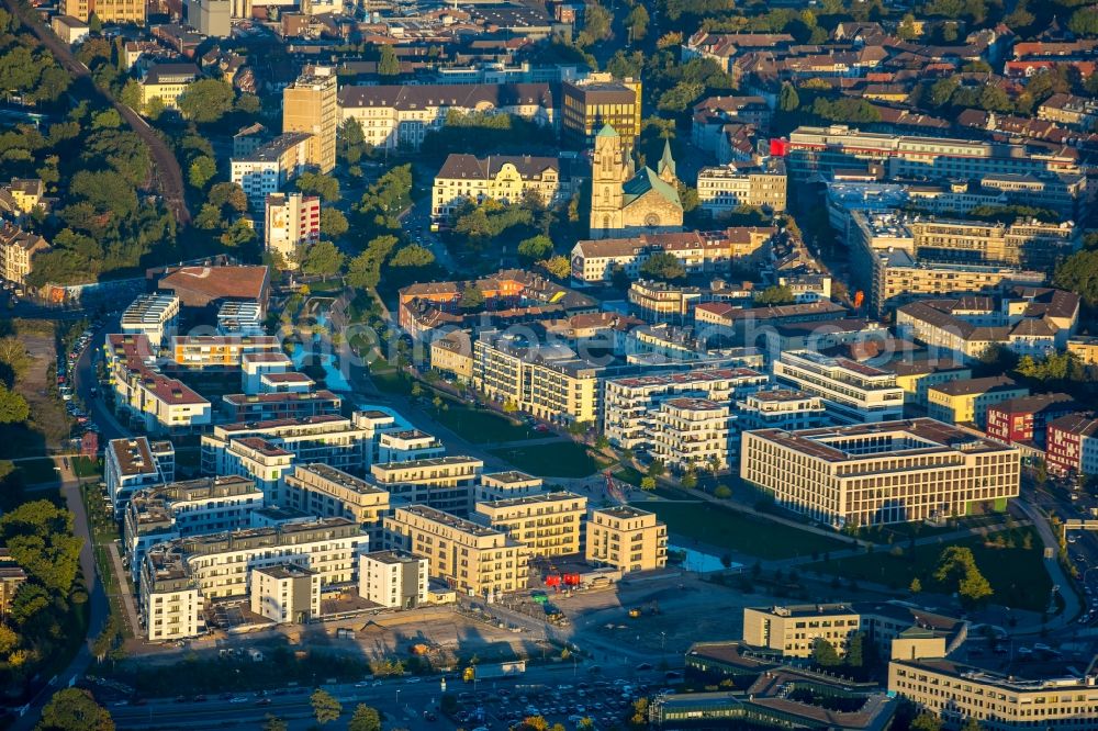 Essen from the bird's eye view: Settlement Green midway between Berliner Platz and University in Essen in North Rhine-Westphalia