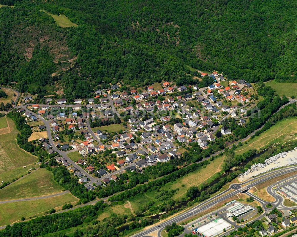 Aerial photograph Idar-Oberstein - Residential area - settlement Georg-Weiersbach in Idar-Oberstein in Rhineland-Palatinate