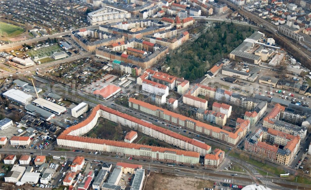 Dresden from the bird's eye view: Settlement in Dresden in the state Saxony