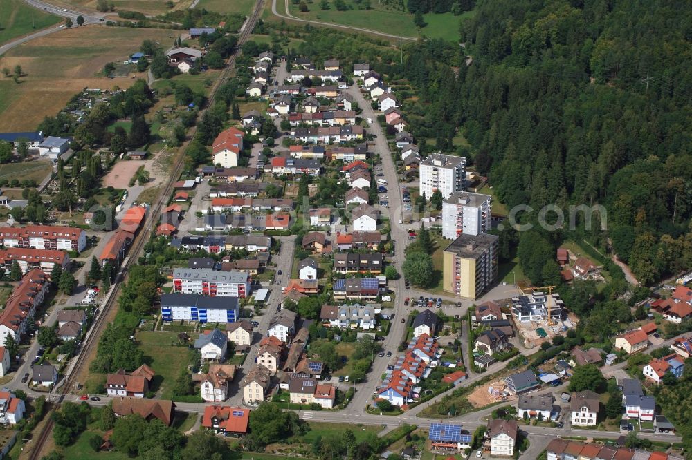 Aerial image Schopfheim - Settlement Hegne in Schopfheim in the state Baden-Wurttemberg, Germany