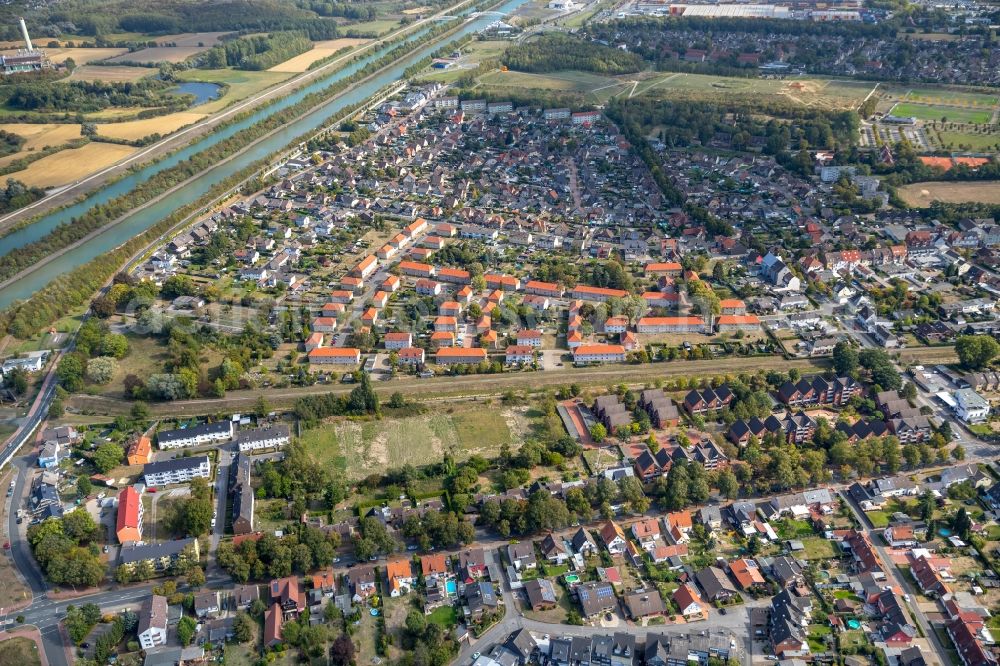 Herringen from above - Settlement in Herringen in the state North Rhine-Westphalia, Germany