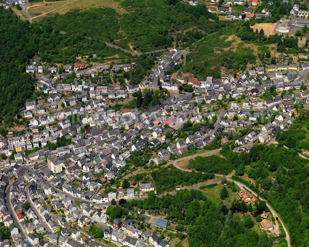 Aerial image Idar-Oberstein - Residential area - settlement in Idar-Oberstein in Rhineland-Palatinate