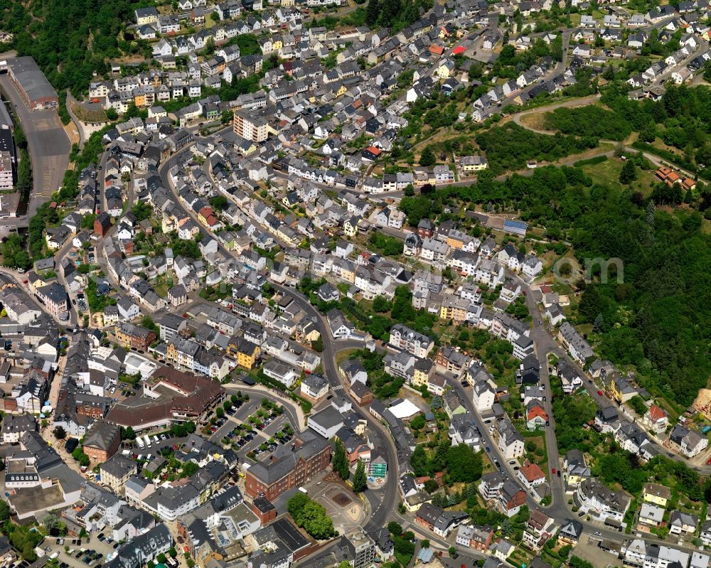 Idar-Oberstein from above - Residential area - settlement in Idar-Oberstein in Rhineland-Palatinate