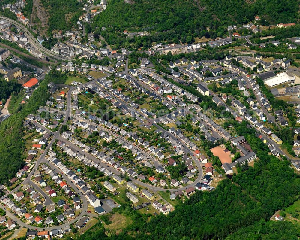 Aerial photograph Idar-Oberstein - Settlement of Idar-Oberstein in the state Rhineland-Palatinate