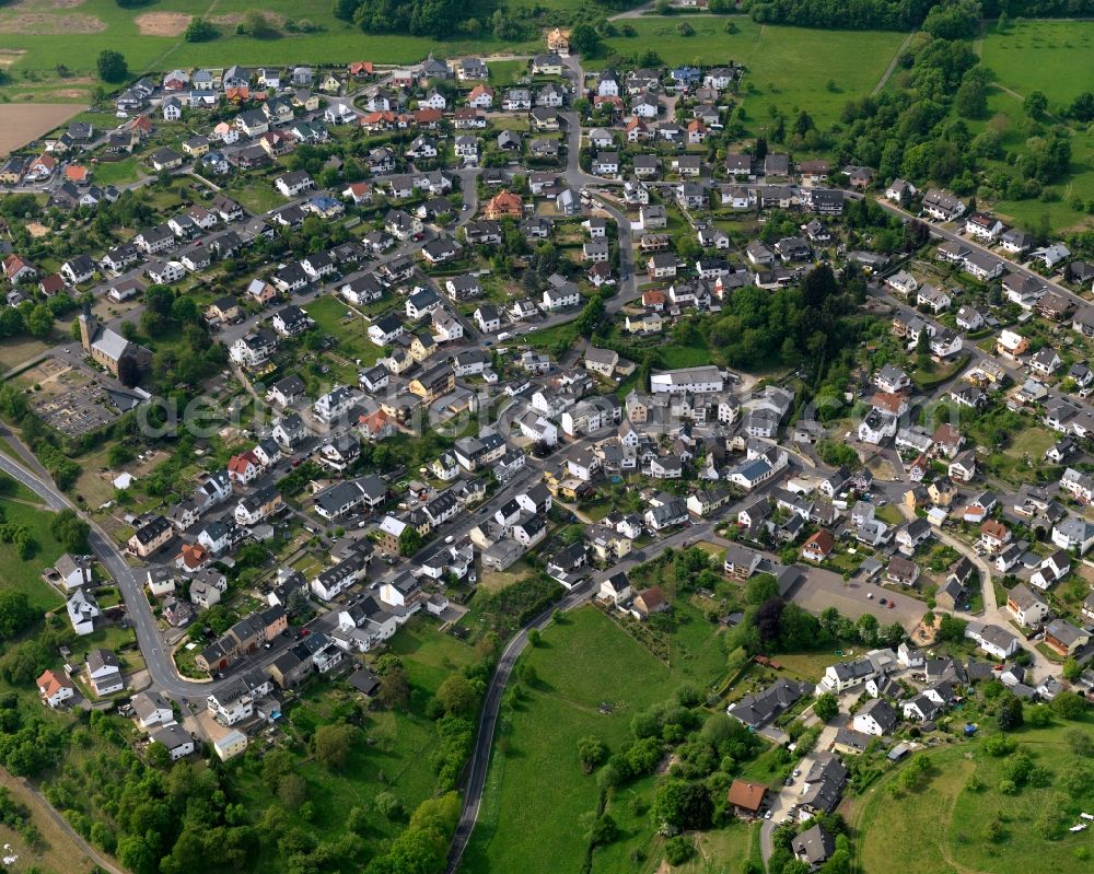 Kadenbach from the bird's eye view: Settlement in Kadenbach in the state Rhineland-Palatinate