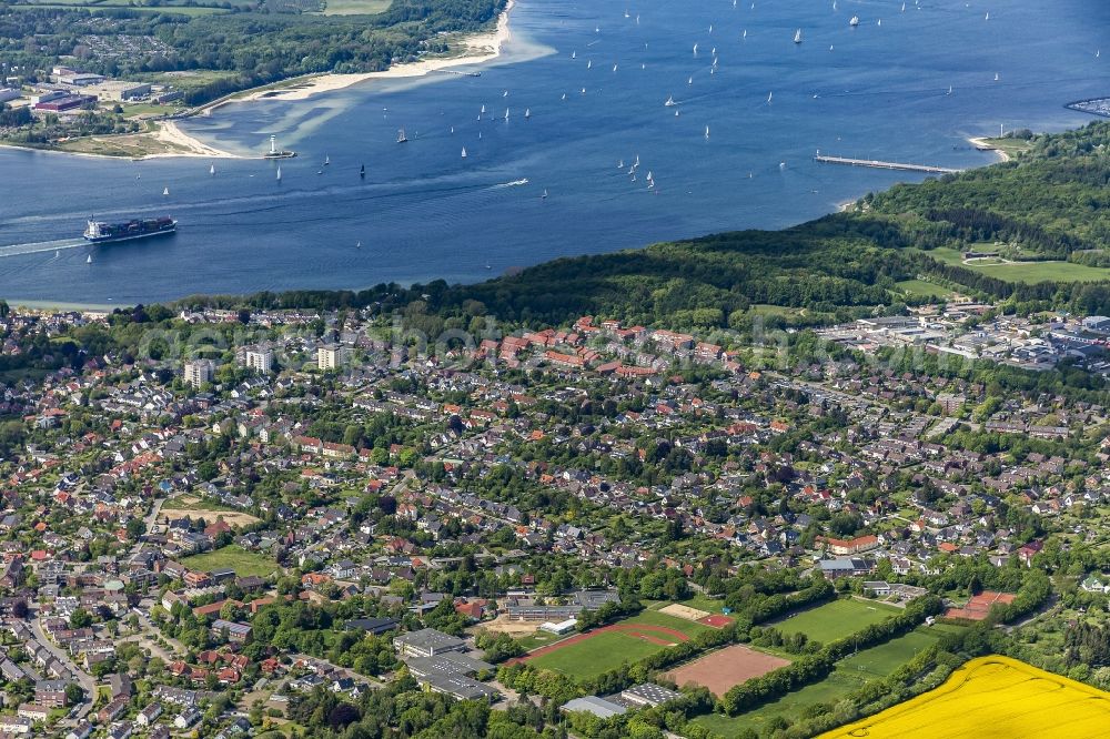 Aerial image Heikendorf - Settlement on Kieler Foerde in Heikendorf in the state Schleswig-Holstein, Germany