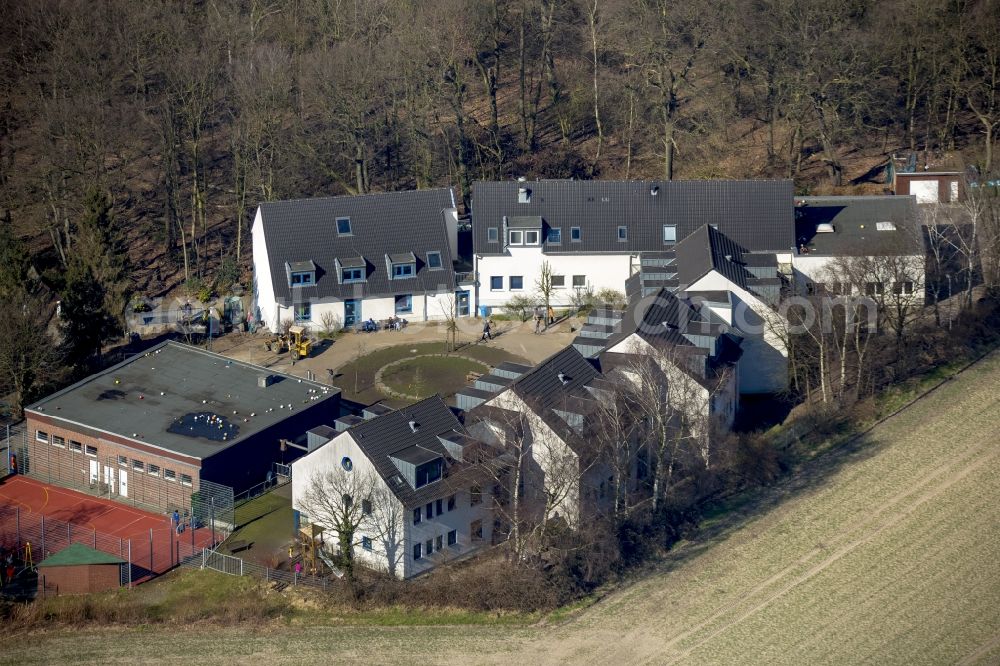 Oberhausen from the bird's eye view: Settlement of Friedensdorf e.V in Oberhausen in the state North Rhine-Westphalia