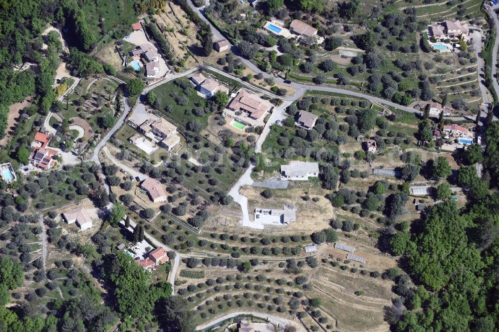 Montauroux from above - Settlement in Montauroux in Provence-Alpes-Cote d'Azur, France