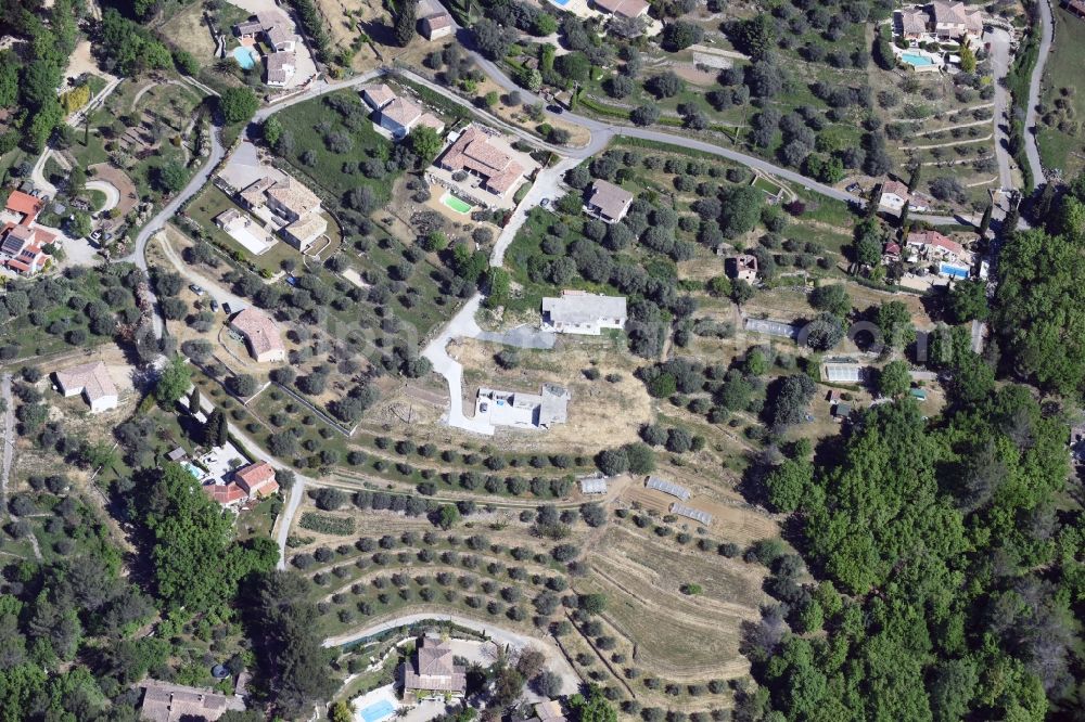 Montauroux from the bird's eye view: Settlement in Montauroux in Provence-Alpes-Cote d'Azur, France