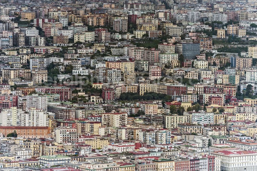 Neapel from above - Settlement in Naples in Italy