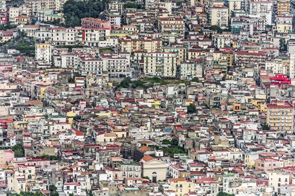 Aerial photograph Neapel - Settlement in Naples in Italy