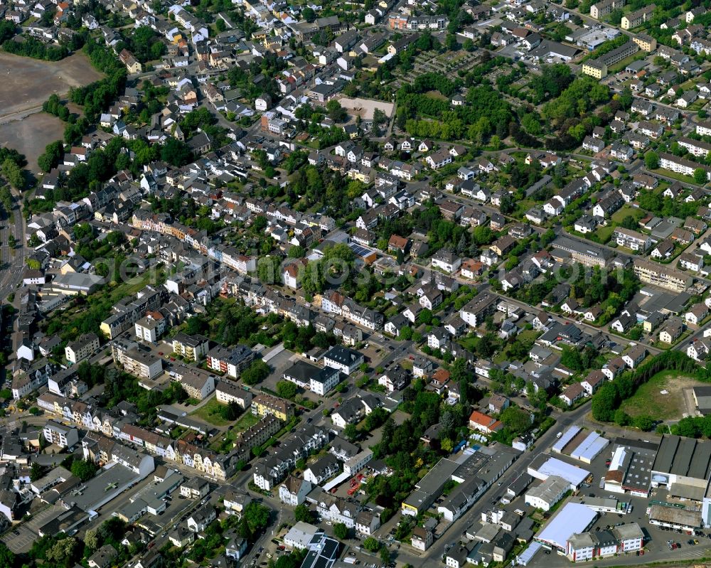 Aerial image Neuwied - Settlement in Neuwied in the state Rhineland-Palatinate