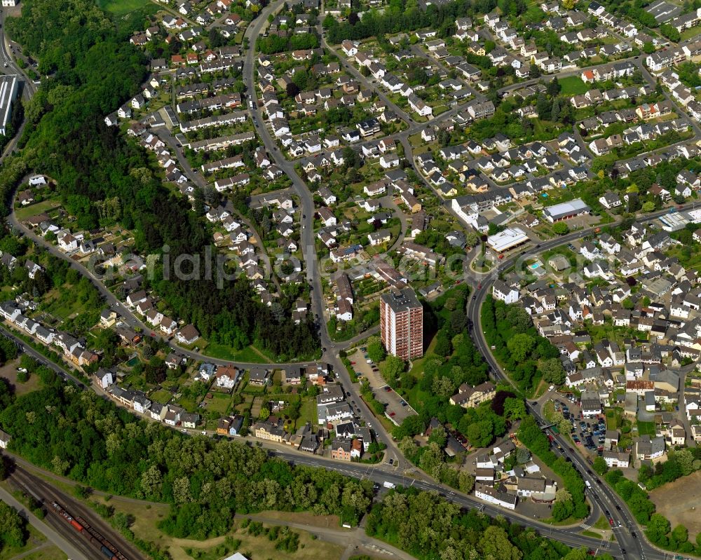 Aerial image Neuwied - Settlement in Neuwied in the state Rhineland-Palatinate