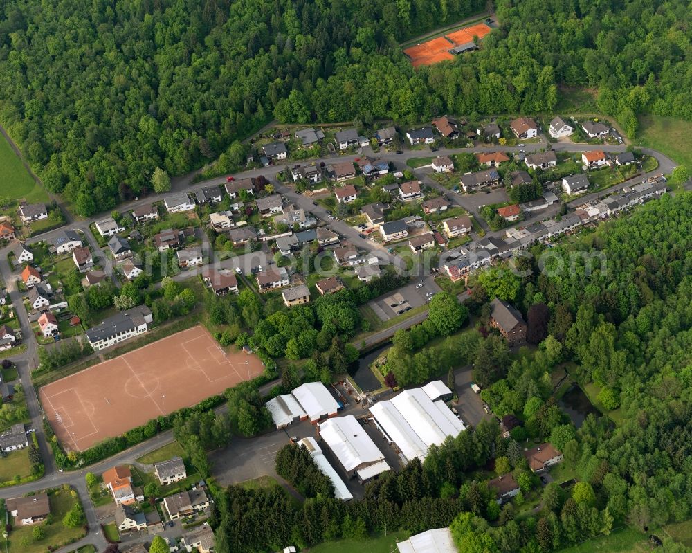 Nister from the bird's eye view: Settlement in Nister in the state Rhineland-Palatinate