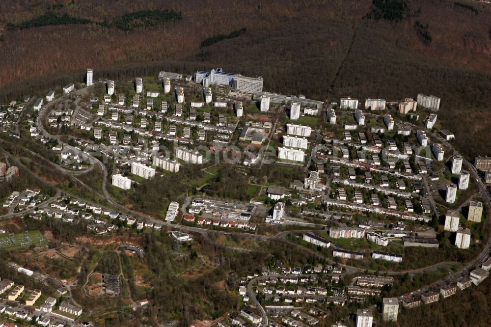 Saarbrücken from the bird's eye view: Settlement in Saarbruecken in the state Saarland