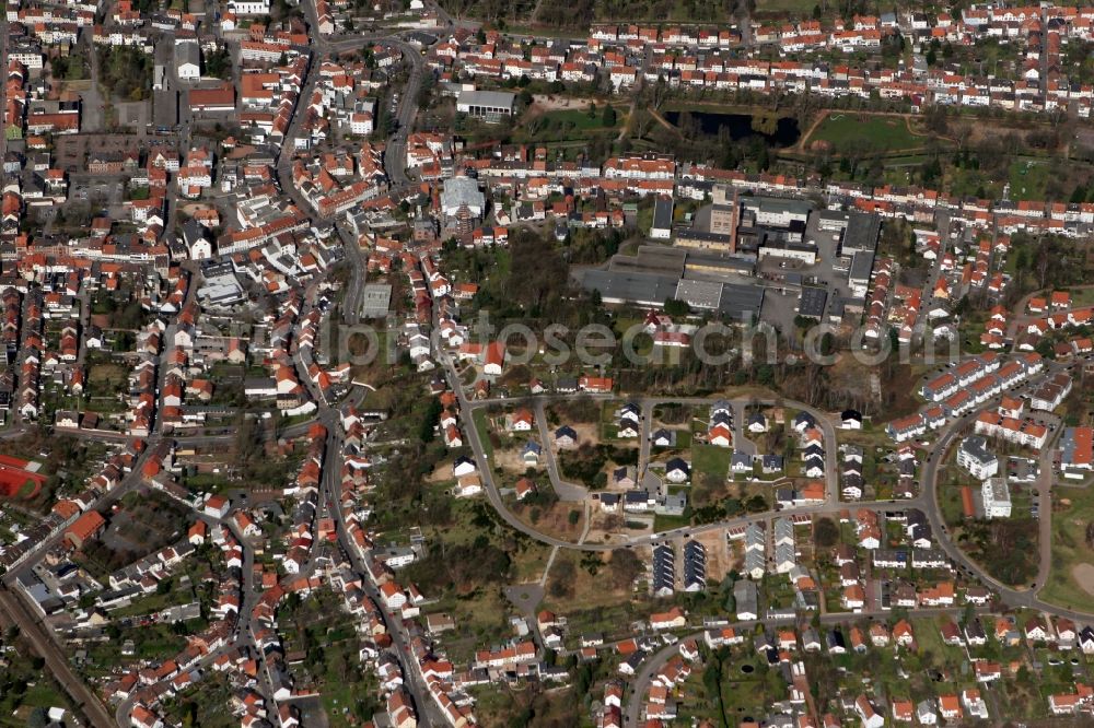 Aerial image Sankt Ingbert - Settlement in Sankt Ingbert in the state Saarland