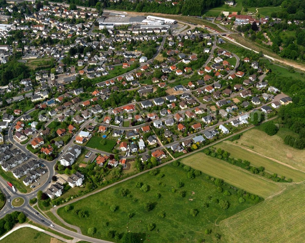 Aerial photograph Scheuerfeld, Höhr - Settlement in Scheuerfeld, Hoehr in the state Rhineland-Palatinate