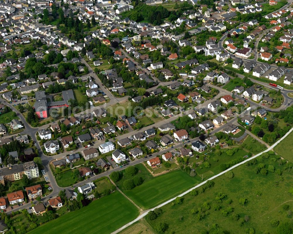 Scheuerfeld, Höhr from above - Settlement in Scheuerfeld, Hoehr in the state Rhineland-Palatinate