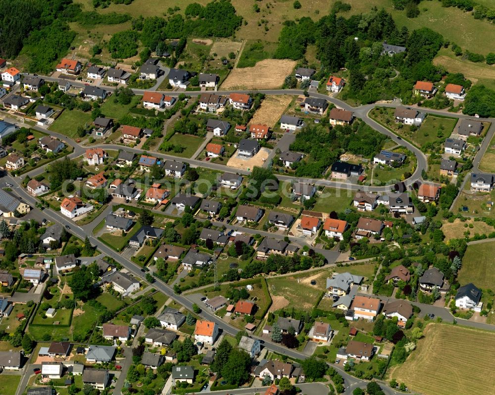 Aerial image Simmertal - Residential area - settlement in Simmertal in Rhineland-Palatinate