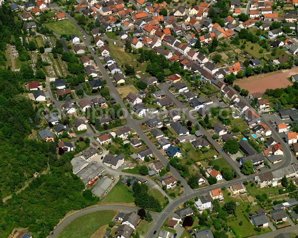 Simmertal from the bird's eye view: Residential area - settlement in Simmertal in Rhineland-Palatinate