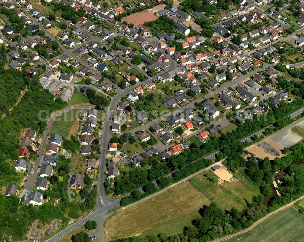 Aerial image Simmertal - Residential area - settlement in Simmertal in Rhineland-Palatinate