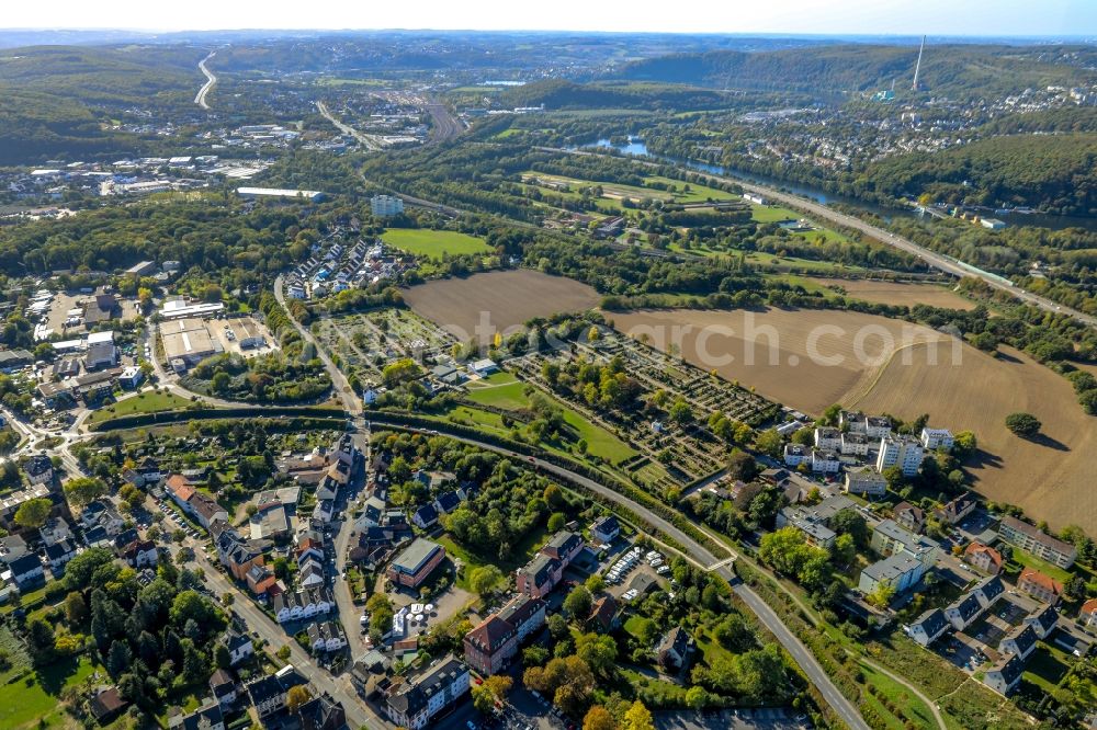 Hagen from above - Settlement on Turmstrasse - Schwerter Strasse in Hagen in the state North Rhine-Westphalia, Germany