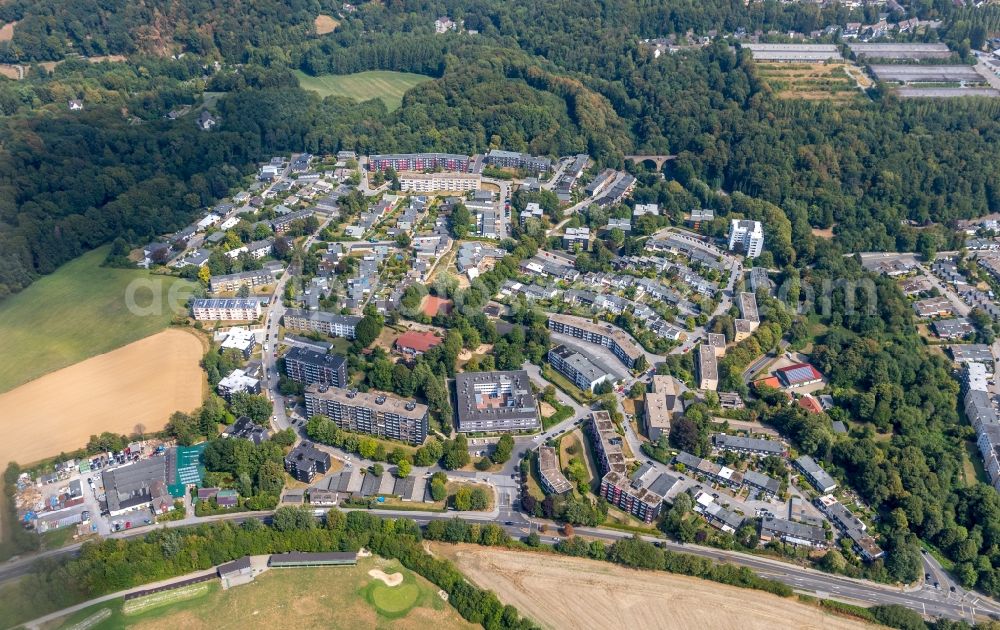 Aerial image Unterilp - Settlement in Unterilp in the state North Rhine-Westphalia, Germany