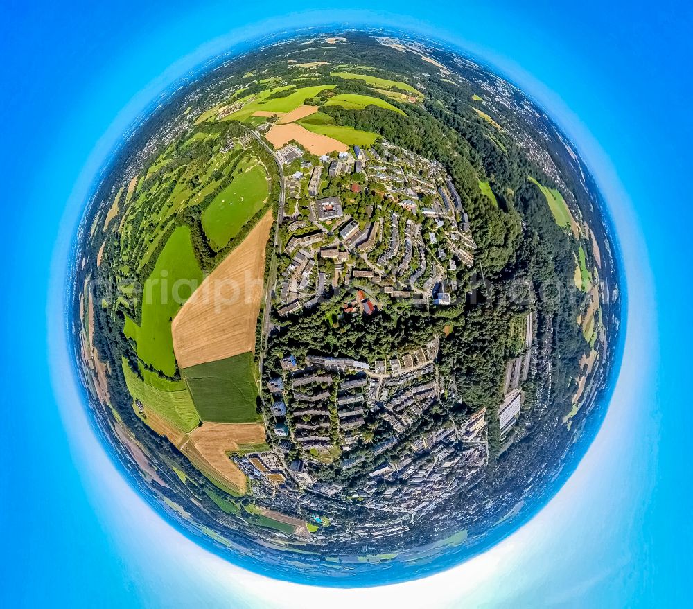 Unterilp from the bird's eye view: Settlement in Unterilp in the state North Rhine-Westphalia, Germany