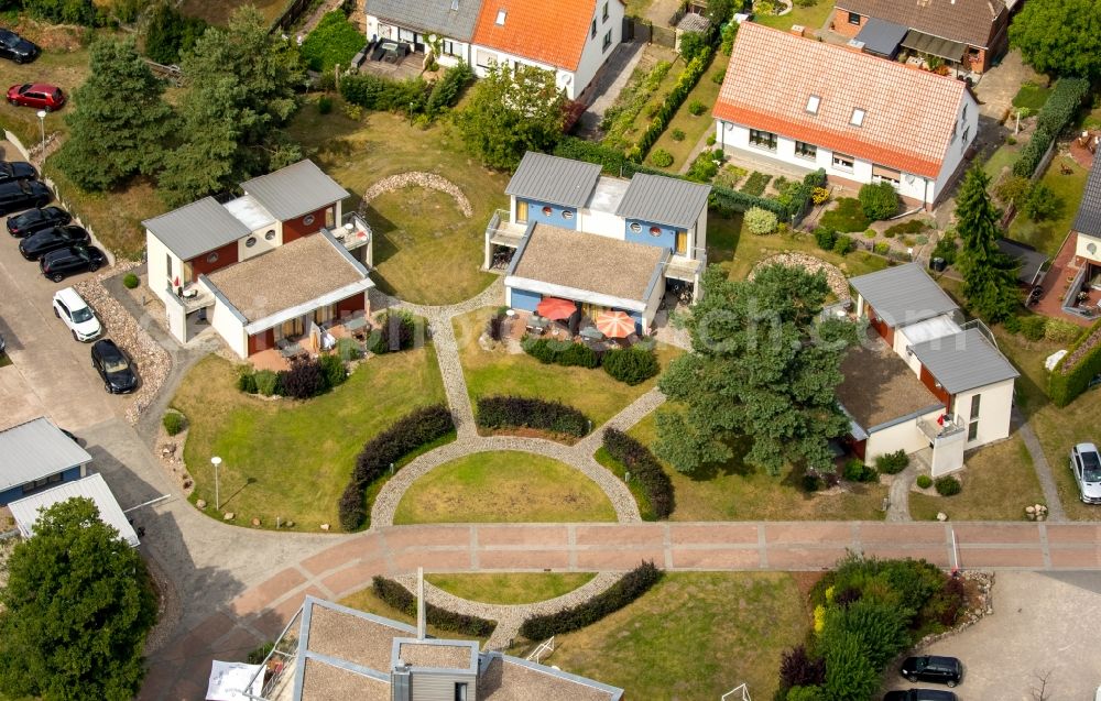 Waren (Müritz) from the bird's eye view: Settlement in Waren (Mueritz) in the state Mecklenburg - Western Pomerania