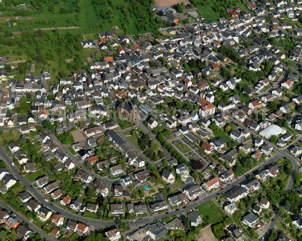 Aerial image Weitersburg - Settlement in Weitersburg in the state Rhineland-Palatinate