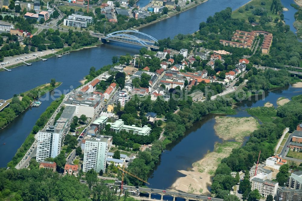 Aerial image Werder - Settlement in Werder in the state Saxony-Anhalt, Germany