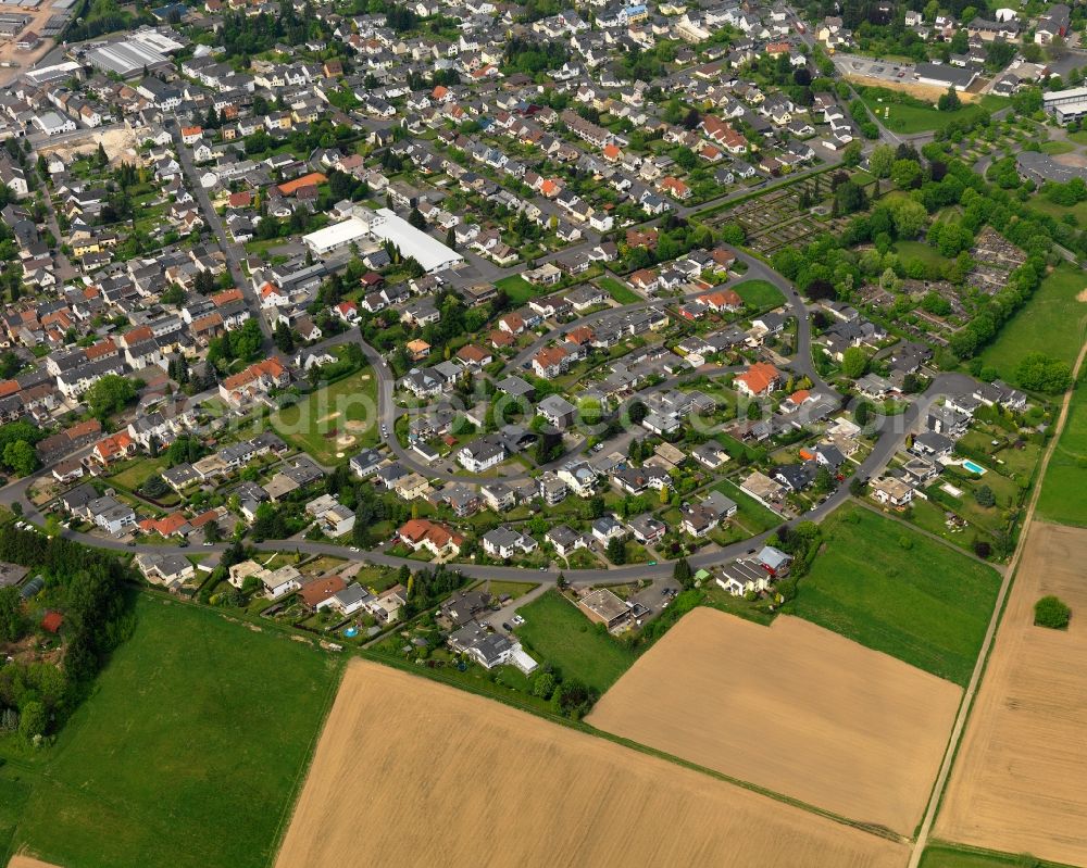 Aerial image Wirges - Settlement in Wirges in the state Rhineland-Palatinate