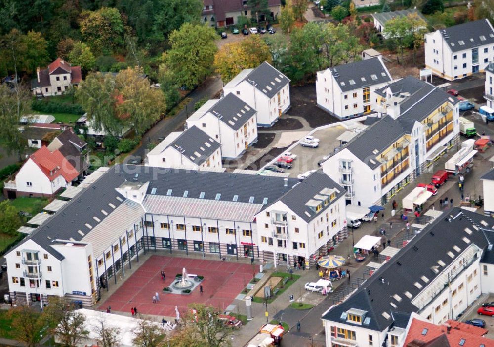 Aerial image Bergholz-Rehbrücke - Wohngebietseinweihung in der Gartenstadt am Rehgraben in Bergholz-Rehbrücke