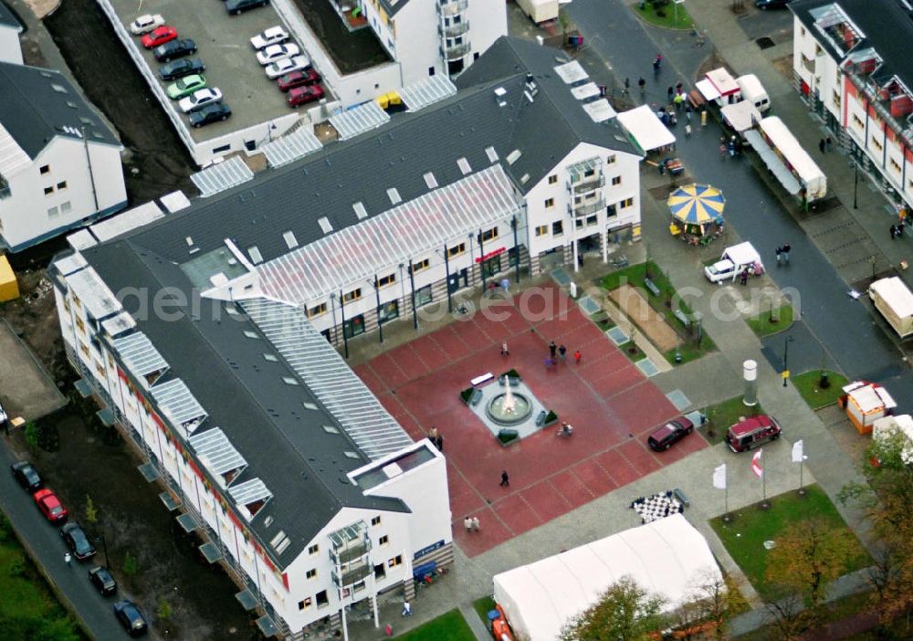 Bergholz-Rehbrücke from above - Wohngebietseinweihung in der Gartenstadt am Rehgraben in Bergholz-Rehbrücke