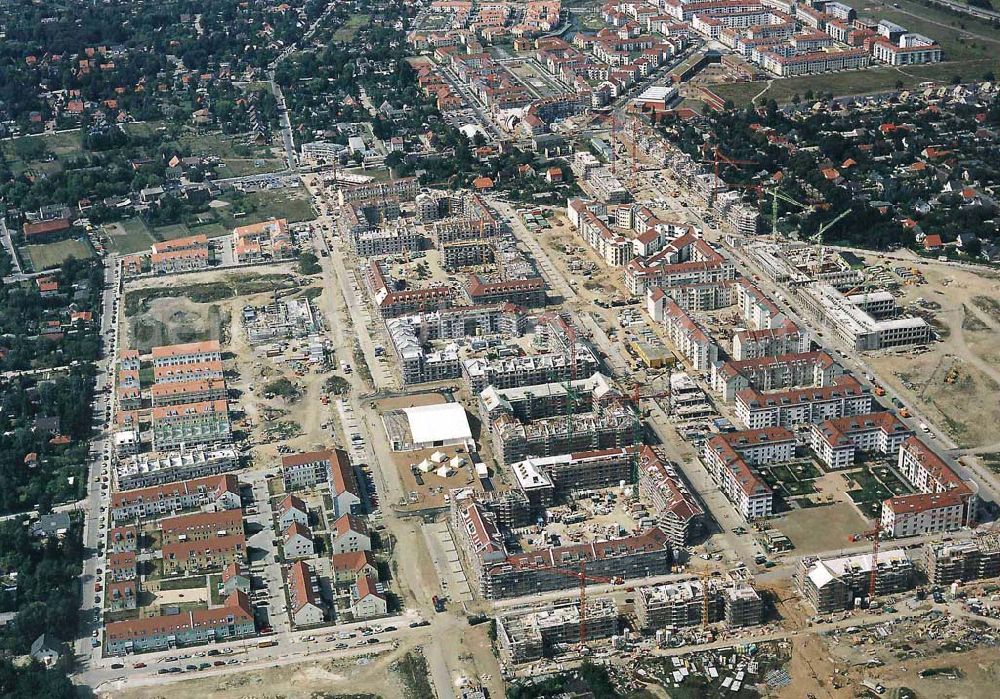 Aerial image Berlin / Karow-Nord - Wohngebietsneubauten in Berlin / Karow-Nord