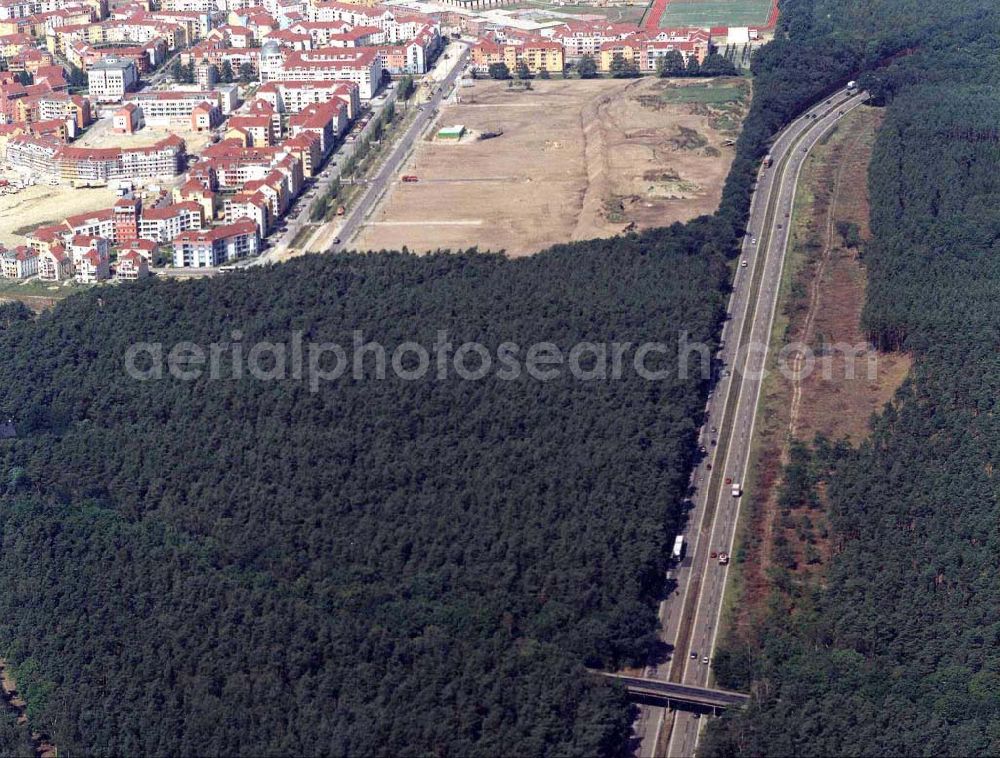 Potsdam - Drewitz / Kirchsteigfeld from the bird's eye view: Wohngebietsneubauten in Potsdam-Kirchsteigfeld