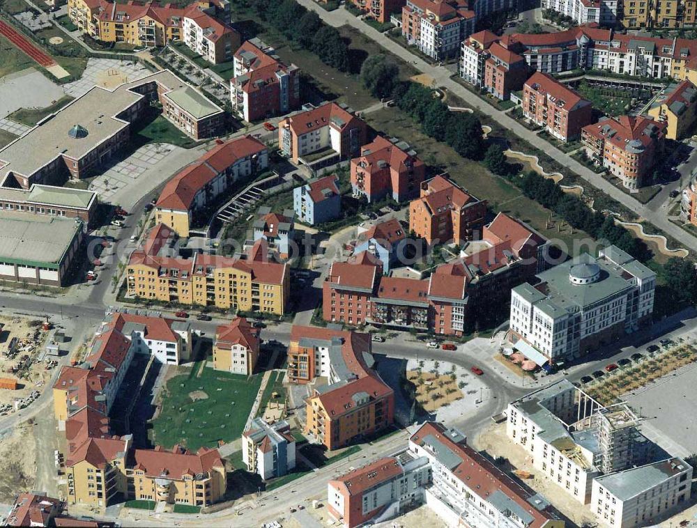 Aerial photograph Potsdam - Drewitz / Kirchsteigfeld - Wohngebietsneubauten in Potsdam-Kirchsteigfeld