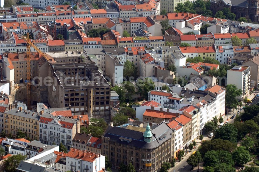 Aerial photograph Berlin - View of residence buildings in Berlin