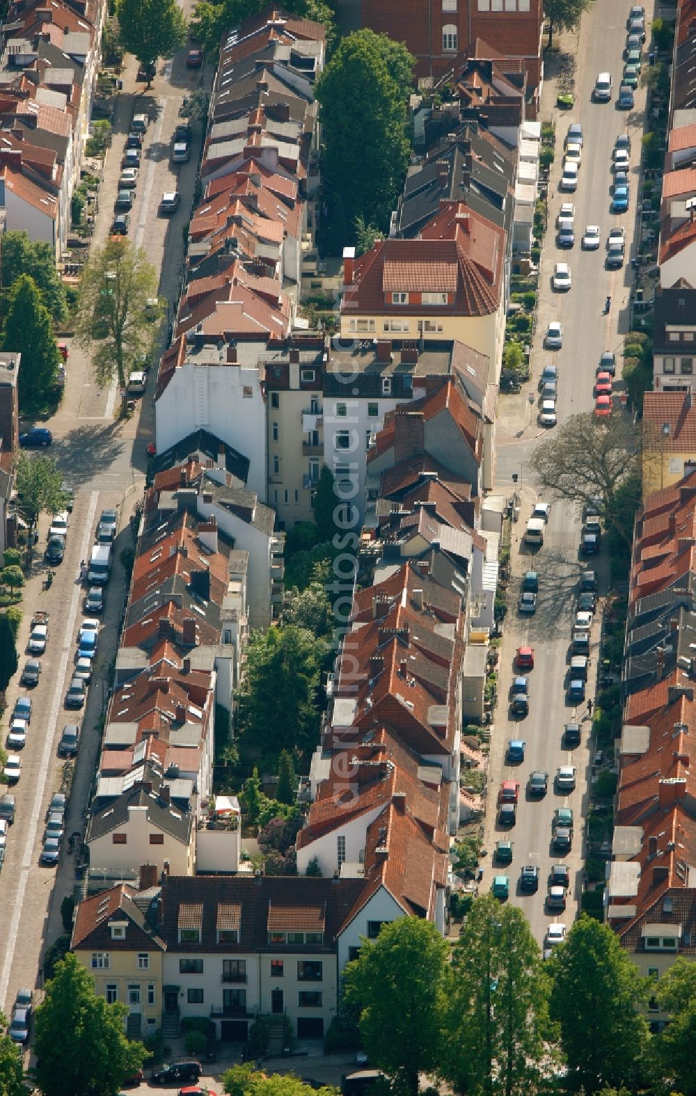 Aerial photograph Bremen - View of residential buildings in Bremen in the homonymous state