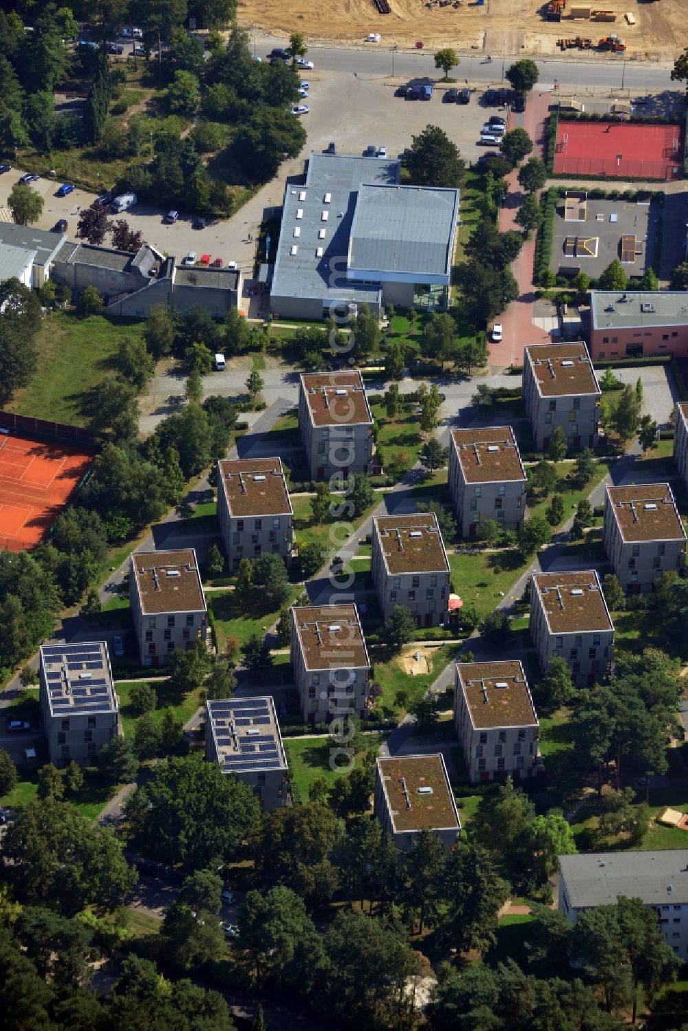 Aerial image Berlin OT Dahlem - View of residence buildings in the district of Dahlem in Berlin