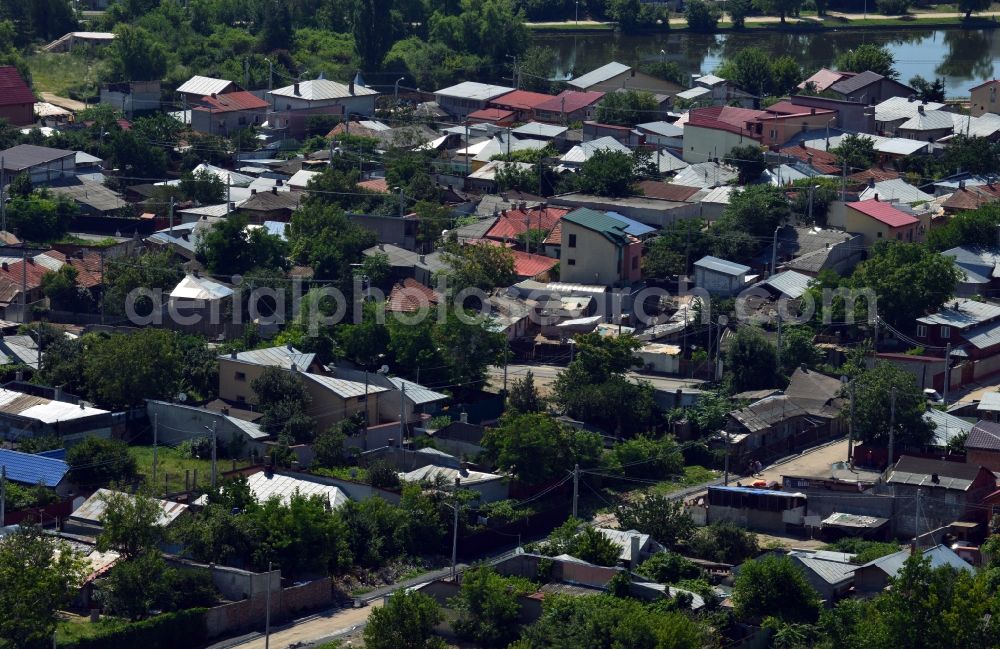 Bukarest from above - View of the residential area Tei Toboc in Bucharest in Romania