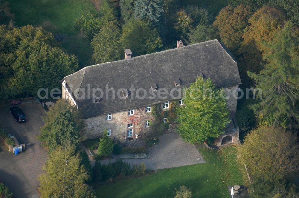 Aerial image Marienmünster - Blick auf ein Wohnhaus der Unternehmensgruppe Markus Gerold an der Abtei 10 in 37696 Marienmünster.