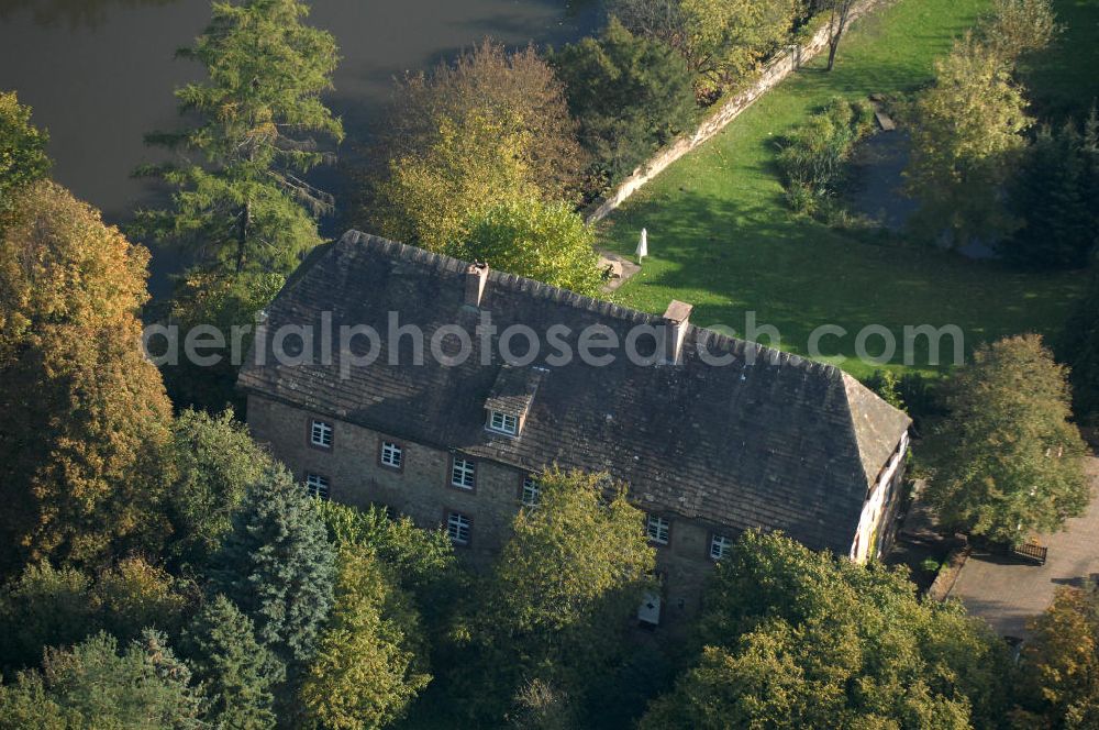 Aerial image Marienmünster - Blick auf ein Wohnhaus der Unternehmensgruppe Markus Gerold an der Abtei 10 in 37696 Marienmünster.