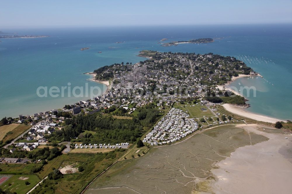 Aerial photograph Saint-Jacut-de-la-Mer - Residential house development on the peninsula of Saint-Jacut-de-la-Mer in Brittany, France