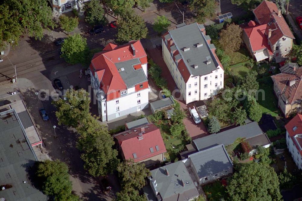 Berlin-Karlshorst from above - Blick auf das Wohnhgebiet Ehrlichstraße Ecke Lehndorffstraße in Berlin-Karlshorst