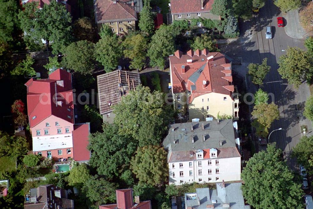 Berlin-Karlshorst from above - Blick auf das Wohngebiet Ehrlichstraße Ecke Stühliger Straße in Berlin-Karlshorst