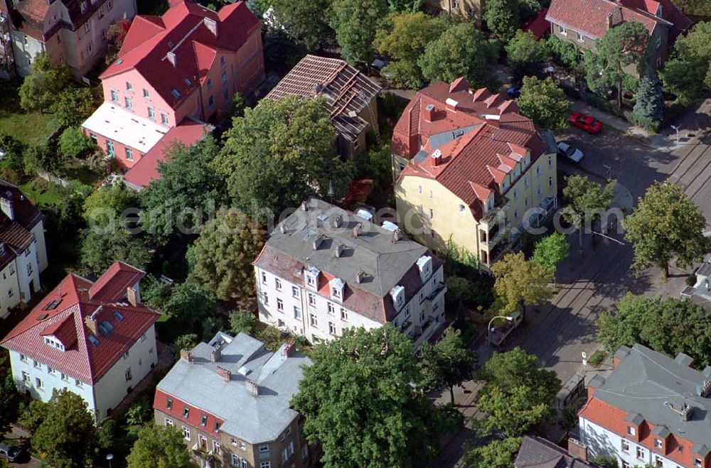 Berlin-Karlshorst from the bird's eye view: Blick auf das Wohngebiet Ehrlichstraße Ecke Stühliger Straße in Berlin-Karlshorst