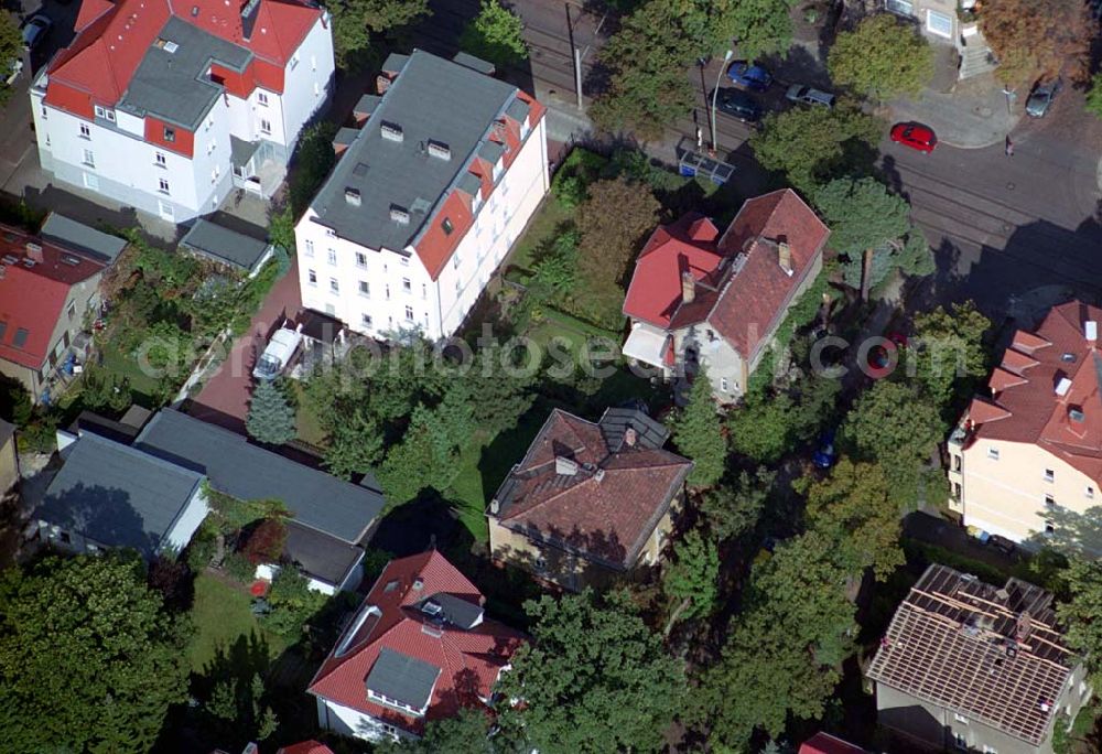 Aerial image Berlin-Karlshorst - Blick auf das Wohngebiet Ehrlichstraße Ecke Stühliger Straße in Berlin-Karlshorst