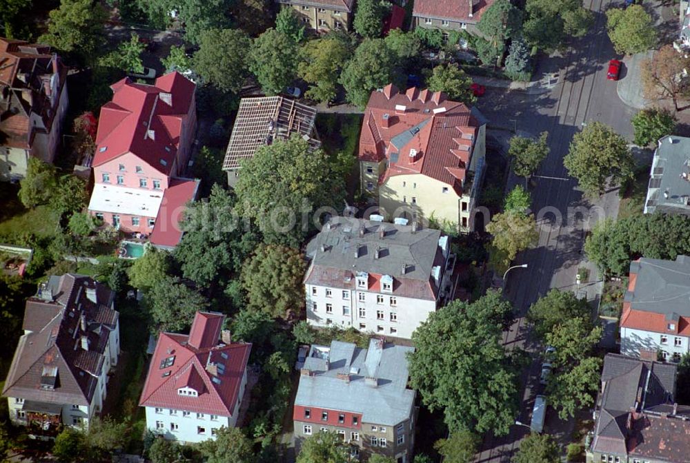 Berlin-Karlshorst from the bird's eye view: Blick auf das Wohngebiet Ehrlichstraße Ecke Stühliger Straße in Berlin-Karlshorst